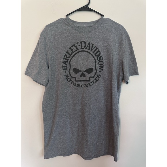 Harley-Davidson Other - Harley Davidson Men's Willie‎ G Skull Graphic T-Shirt Gray MEDIUM 50/50 Cotton